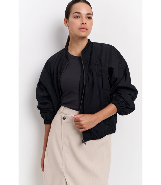 Yaya Cropped bomber jacket
