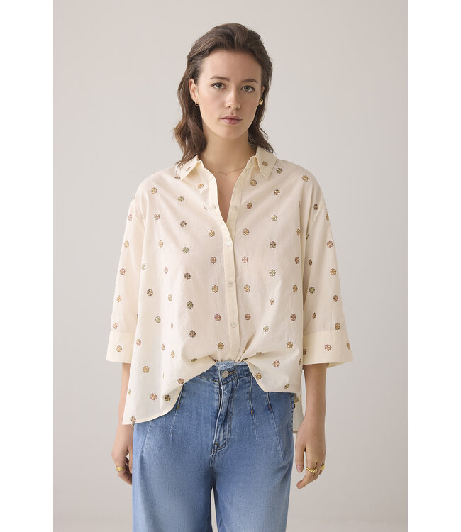 Summum Woman blouse Scattered Emboideryy
