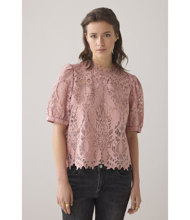 Summum Woman Short sleeve top Lace