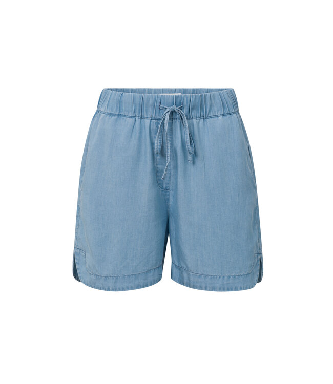Yaya Lightweight chambray shorts