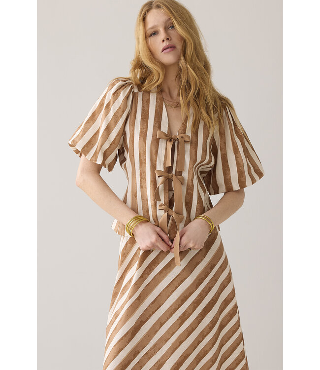 Summum Woman Top stripe printed