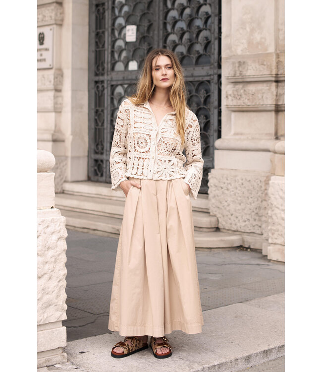 Summum Woman Culotte stretch poplin