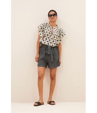 BY-BAR AMSTERDAM Danee square tie dye blouse