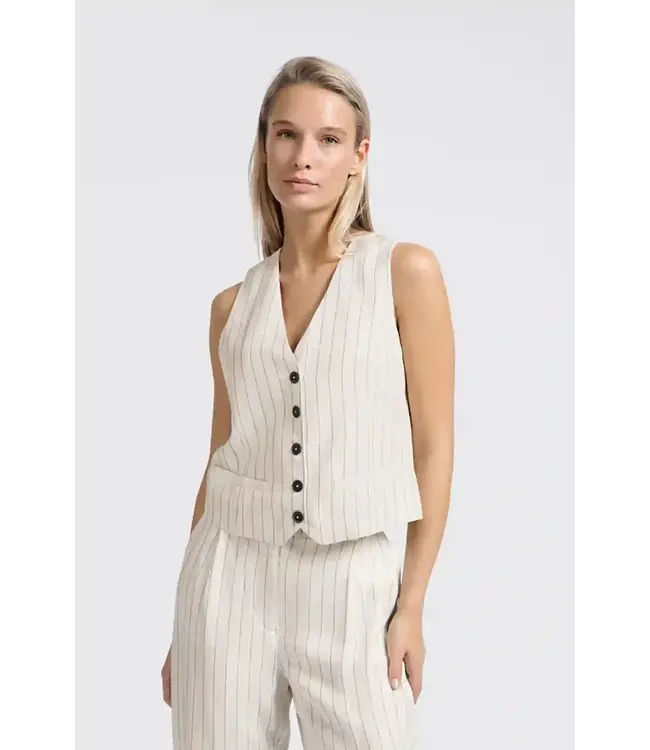 Yaya Pinstripe gilet