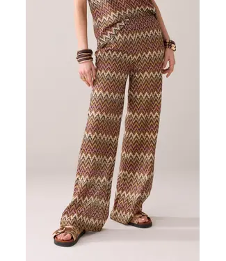Summum Woman Wide leg zig zag pant