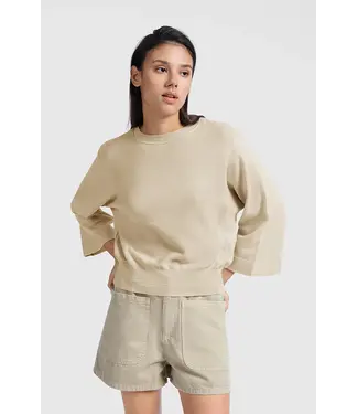 Yaya Sweater with mixed textures