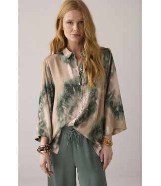 Summum Woman Blouse tie dye print