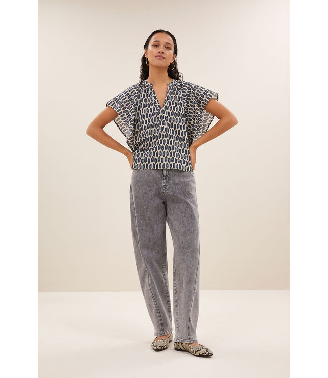 BY-BAR AMSTERDAM 25512034 vina paris cheetah blouse