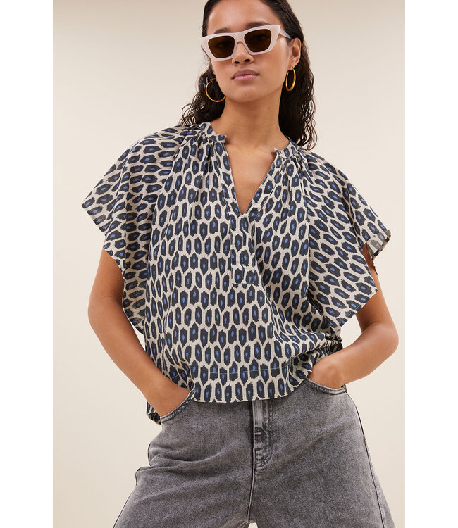BY-BAR AMSTERDAM 25512034 vina paris cheetah blouse
