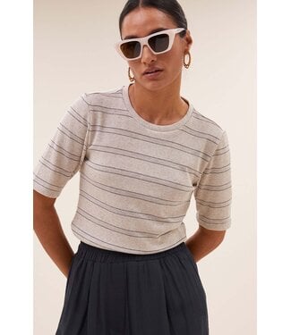 BY-BAR AMSTERDAM basicpearl stripe top