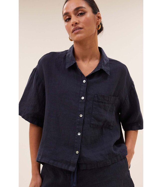 BY-BAR AMSTERDAM Mara linen blouse