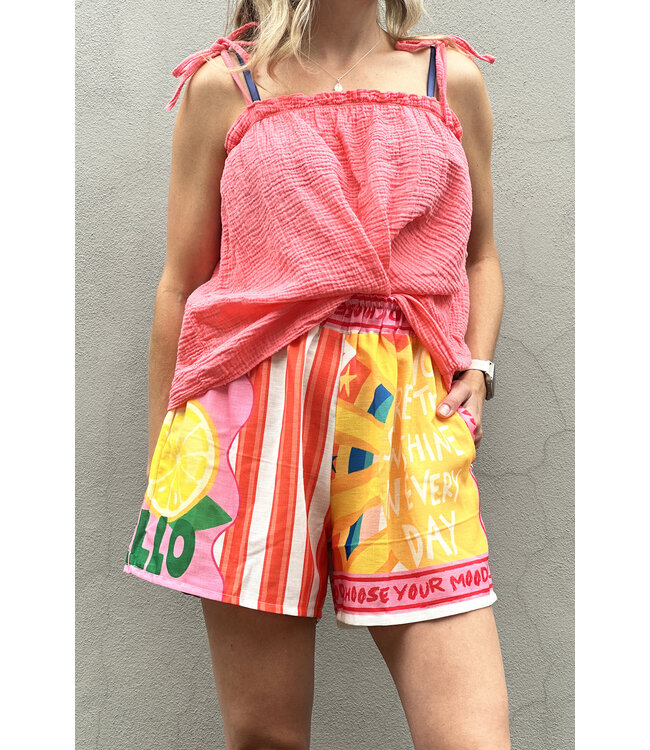 VROUW Limited 8503 Top gauze coral