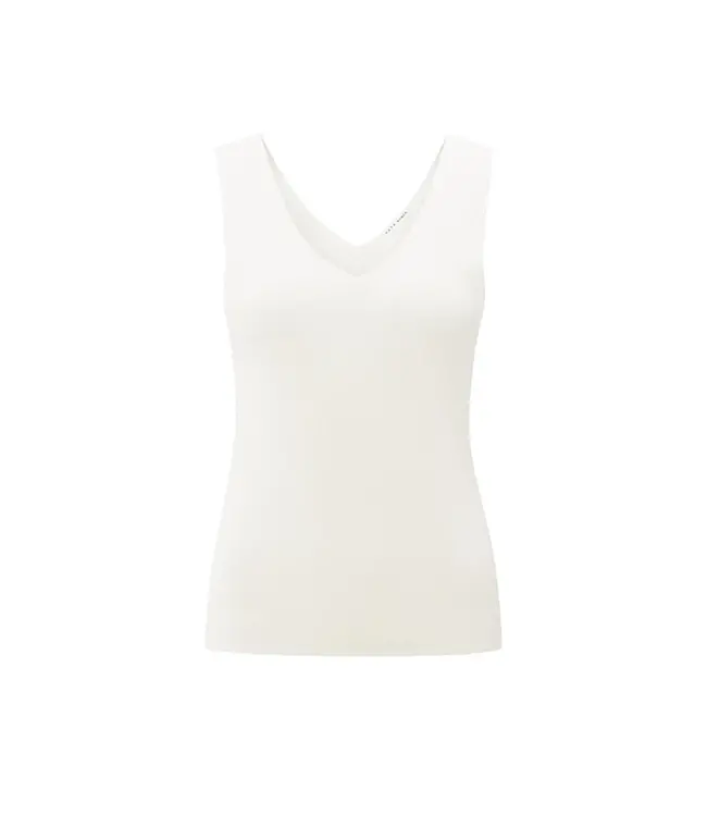 Yaya 01-000480-507 Fine rib knitted tank top
