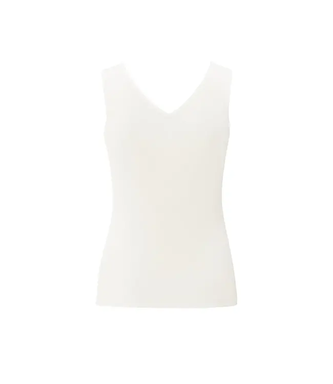 Yaya 01-000480-507 Fine rib knitted tank top