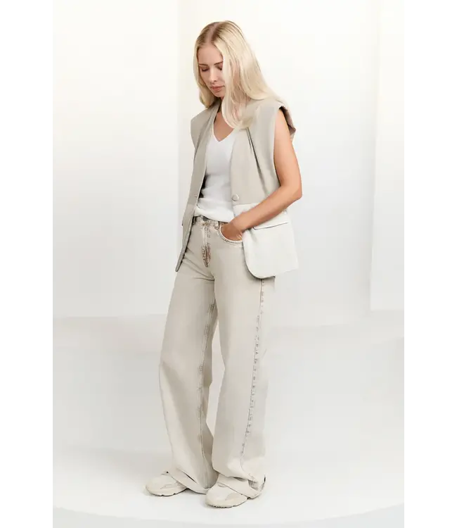 Yaya 01-000480-507 Fine rib knitted tank top