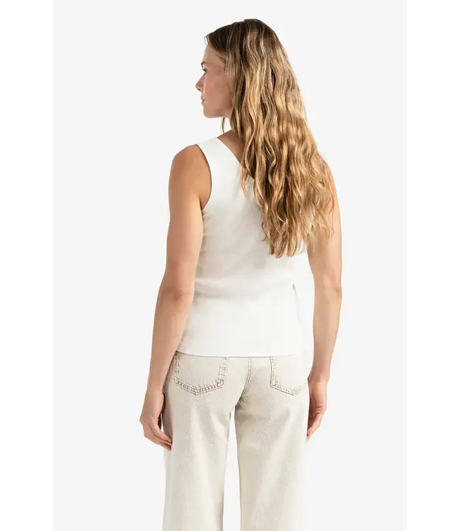 Yaya 01-000480-507 Fine rib knitted tank top