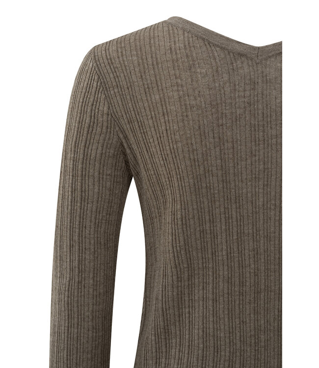 Yaya 01-010113-507 Fine rib cardigan