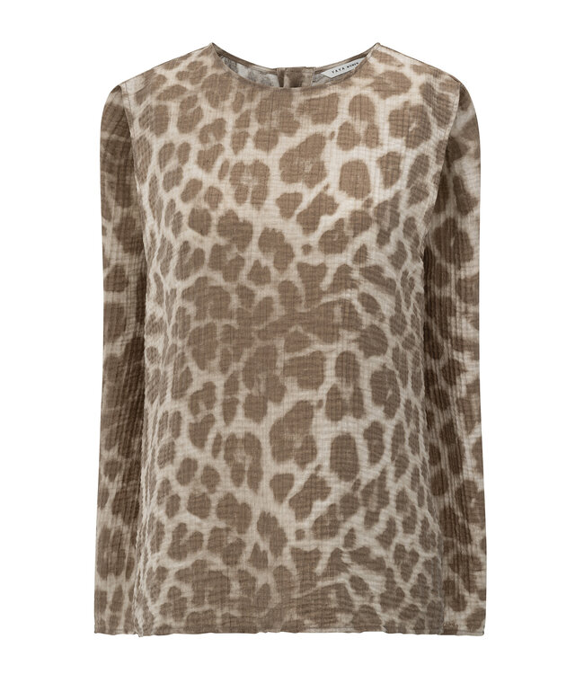 Yaya 01-701311-507 Sleeveless top with print