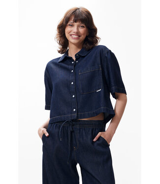 Catwalk Junkie Short sleeve denim blouse