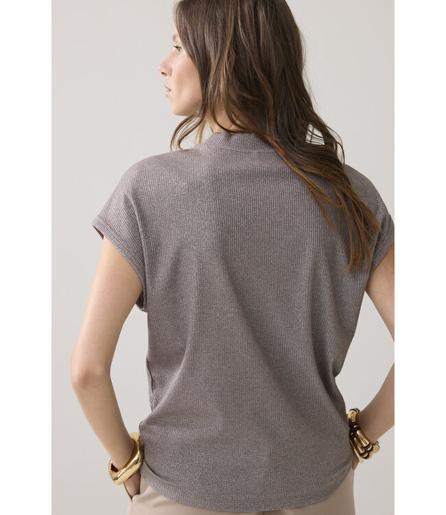 Summum Woman 3s5091-30685 Top Melange lurex rib