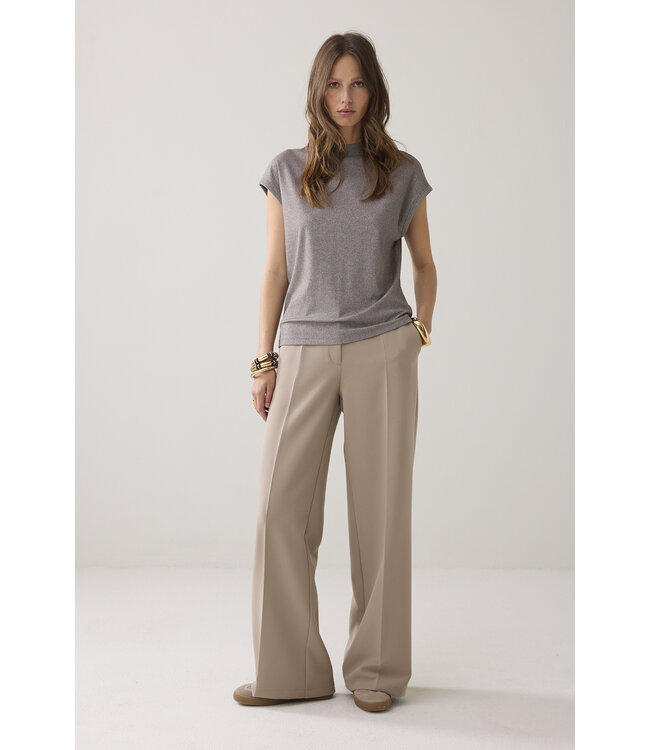 Summum Woman 3s5091-30685 Top Melange lurex rib