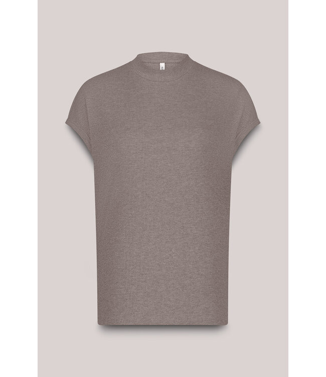 Summum Woman 3s5091-30685 Top Melange lurex rib