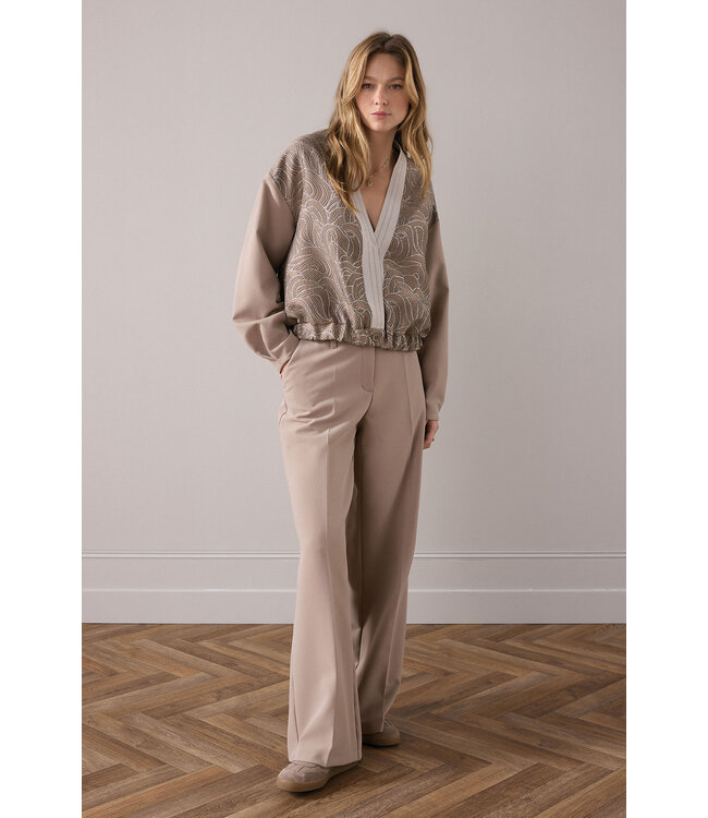 Summum Woman 1s1256-11680 Bombervest jacquard foam