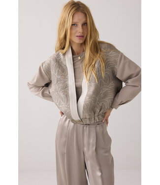 Summum Woman Bomber jacquard foam