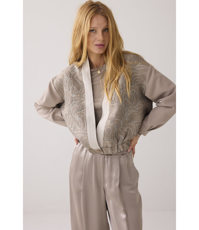 Summum Woman Bomber jacquard foam