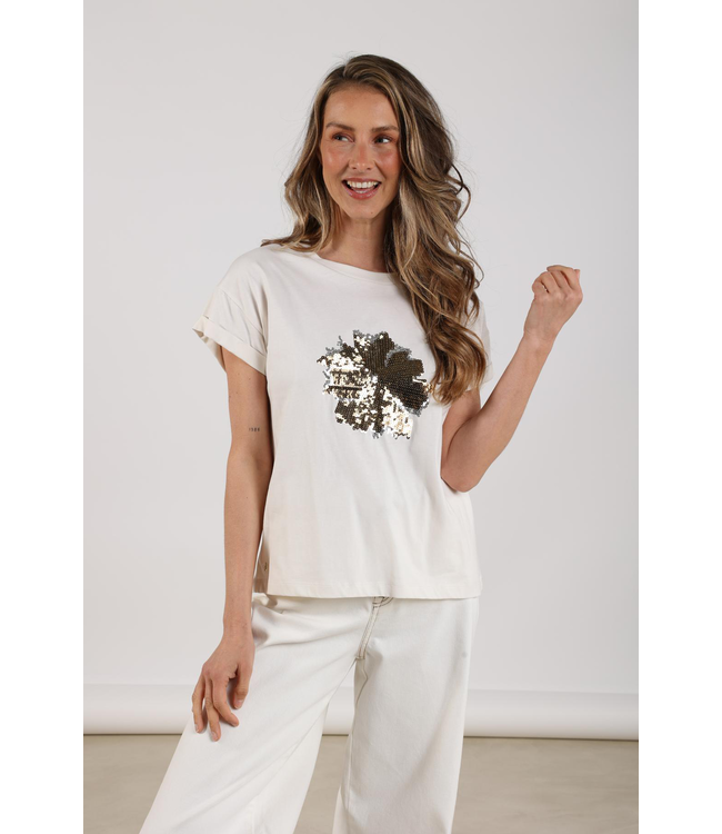 Nukus NKF04004 Rimona Shirt Paillet Flower