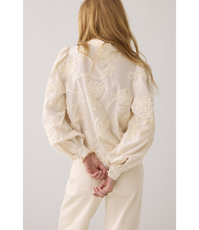 Summum Woman 2s3327-12292 Blouse Tape pattern voile