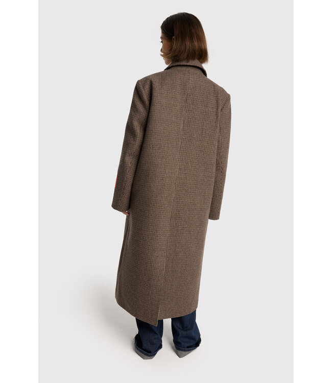 Alix the Label 2508508325 checked coat