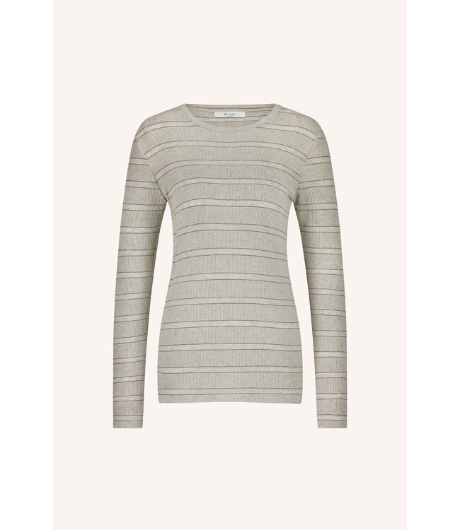 BY-BAR AMSTERDAM 25511004 basic ls pearl stripe top