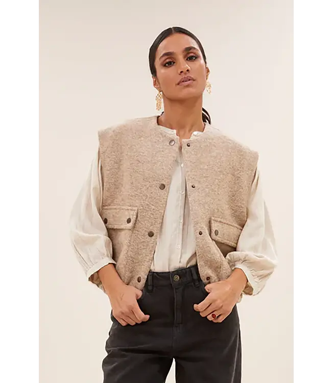 BY-BAR AMSTERDAM maggie sleeveless jacket