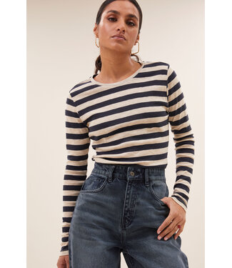 BY-BAR AMSTERDAM basic ls big stripe top