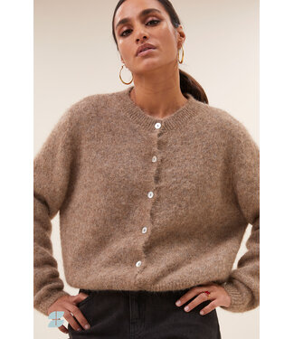 BY-BAR AMSTERDAM cleo natural cardigan
