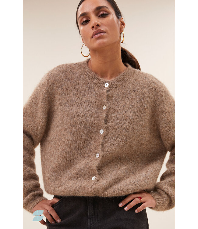 BY-BAR AMSTERDAM 25514004 cleo natural cardigan