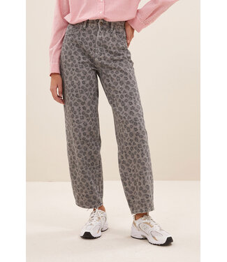 BY-BAR AMSTERDAM lew grey cheetah pants