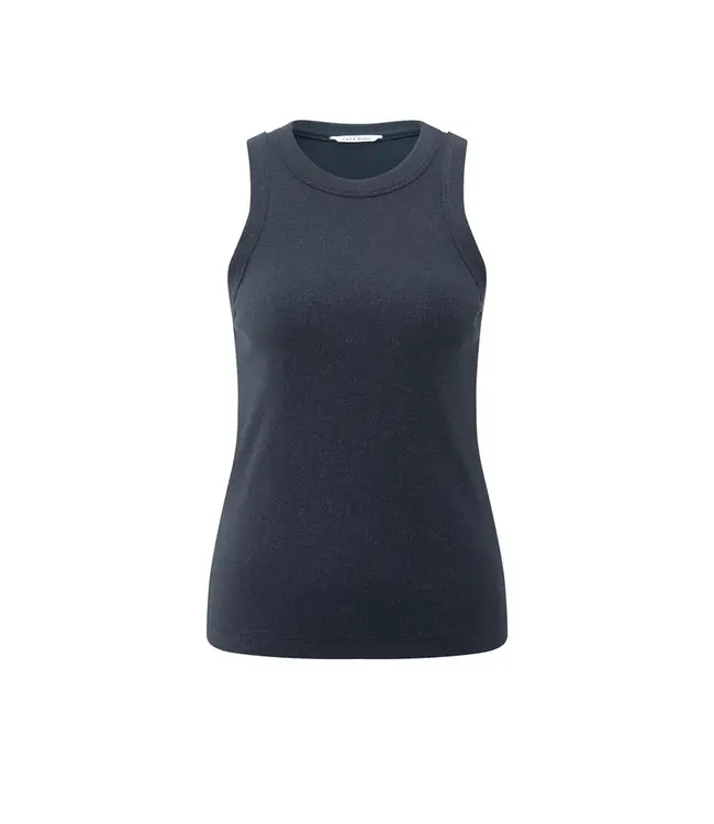 Yaya 01-729044-508 Rib singlet with metallic glit