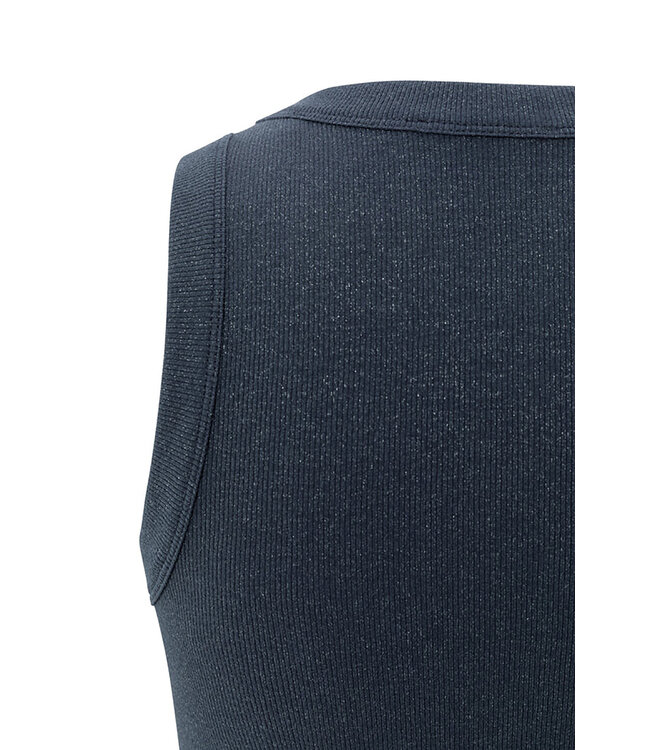 Yaya 01-729044-508 Rib singlet with metallic glit