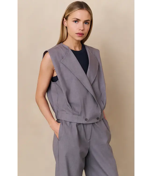 Yaya 01-511040-508 Loose fit gilet