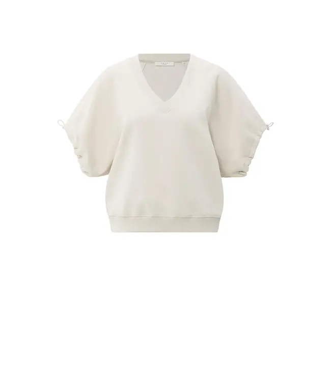 Yaya 01-109091-508 V-neck sweatshirt with elastic