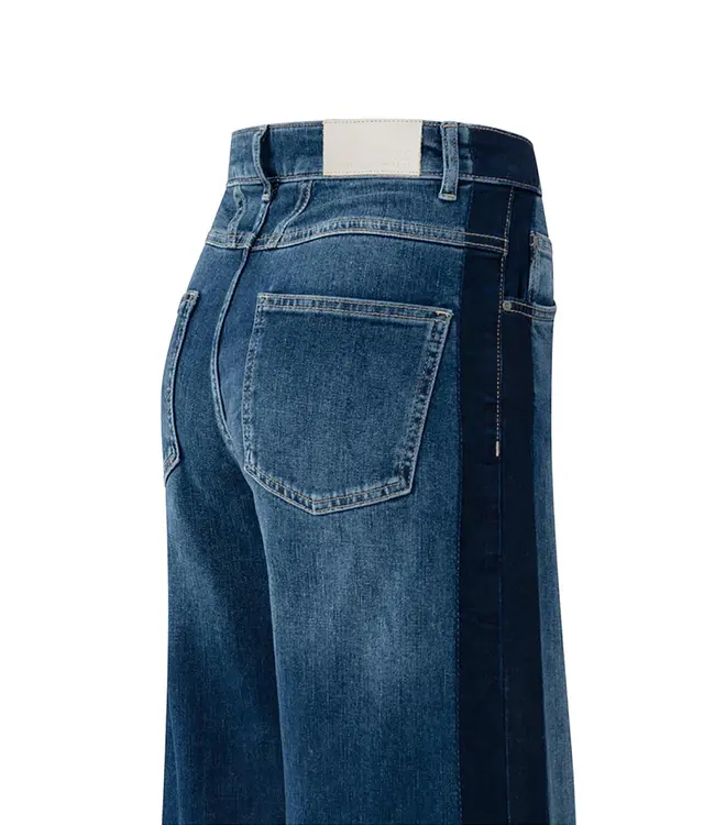 Yaya 01-311117-508 Hw wide denim w. tape - L32
