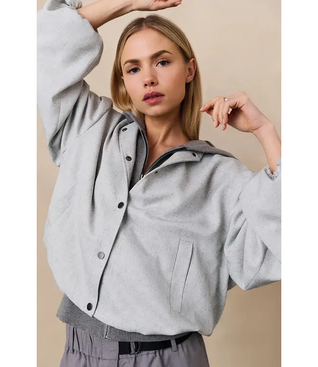 Yaya Woven oversized jacket