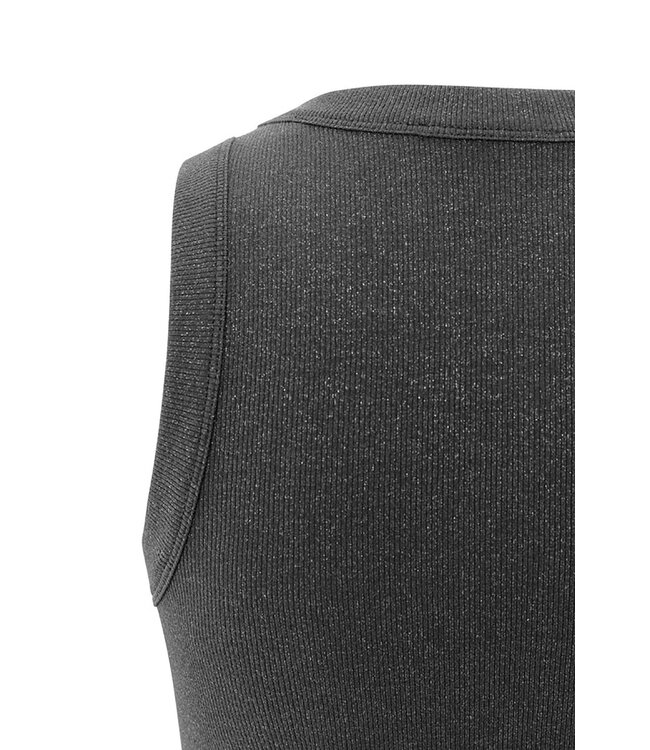 Yaya 01-729044-508 Rib singlet with metallic glit