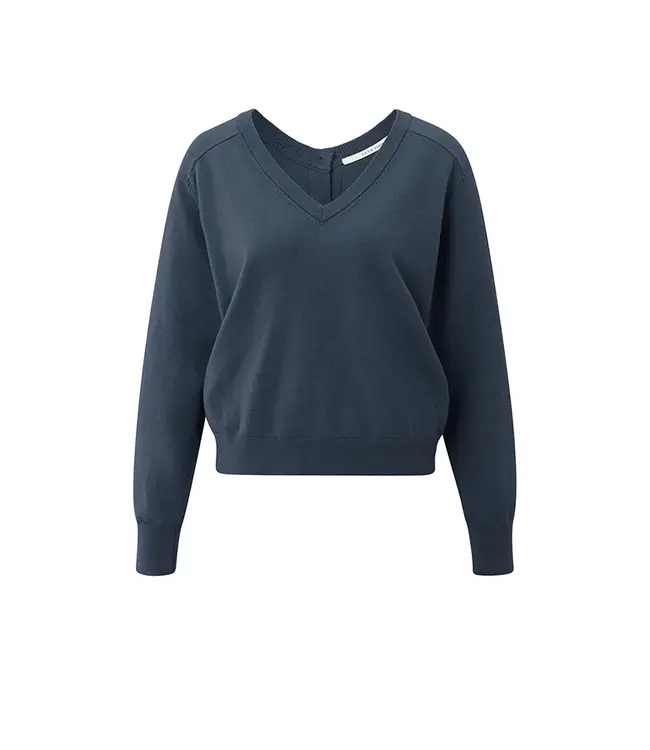 Yaya 01-000494-508 Double v-neck sweater