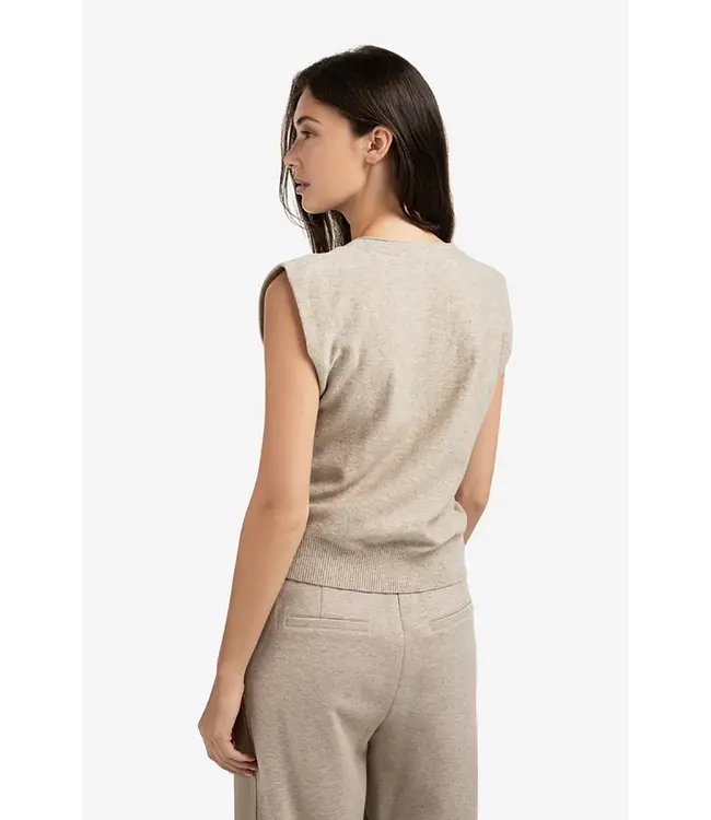 Yaya 01-010120-508 Knitted gilet a-symmetric