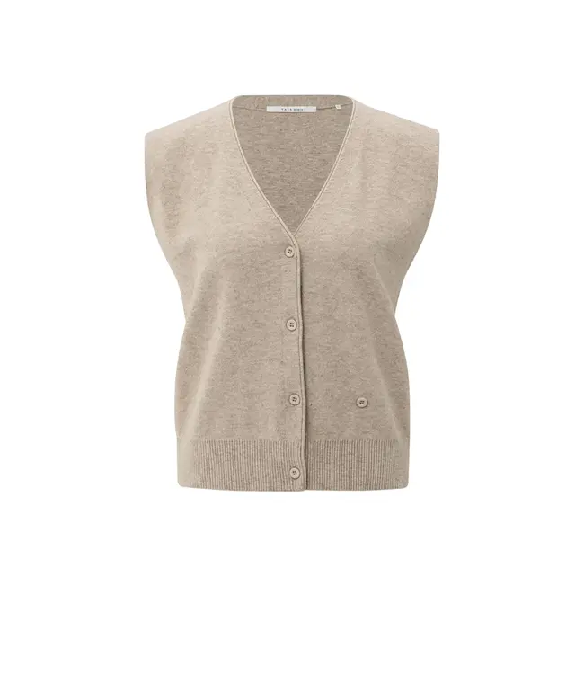Yaya 01-010120-508 Knitted gilet a-symmetric