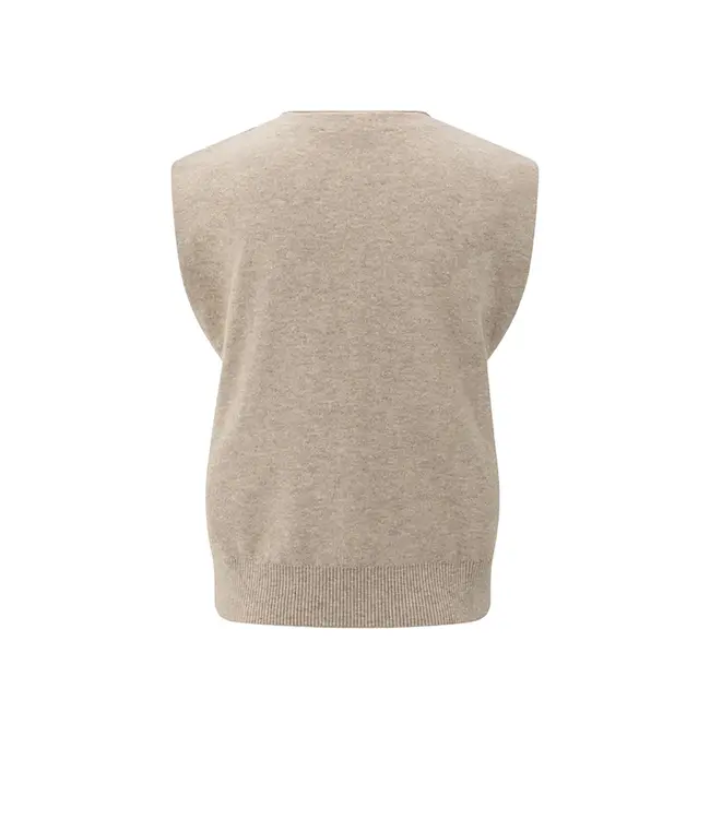 Yaya 01-010120-508 Knitted gilet a-symmetric