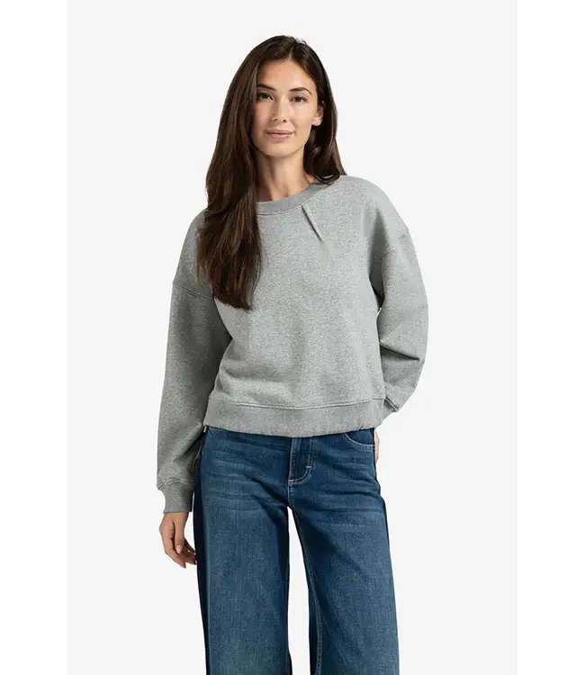 Yaya 01-109094-508 Sweatshirt with pleat detail